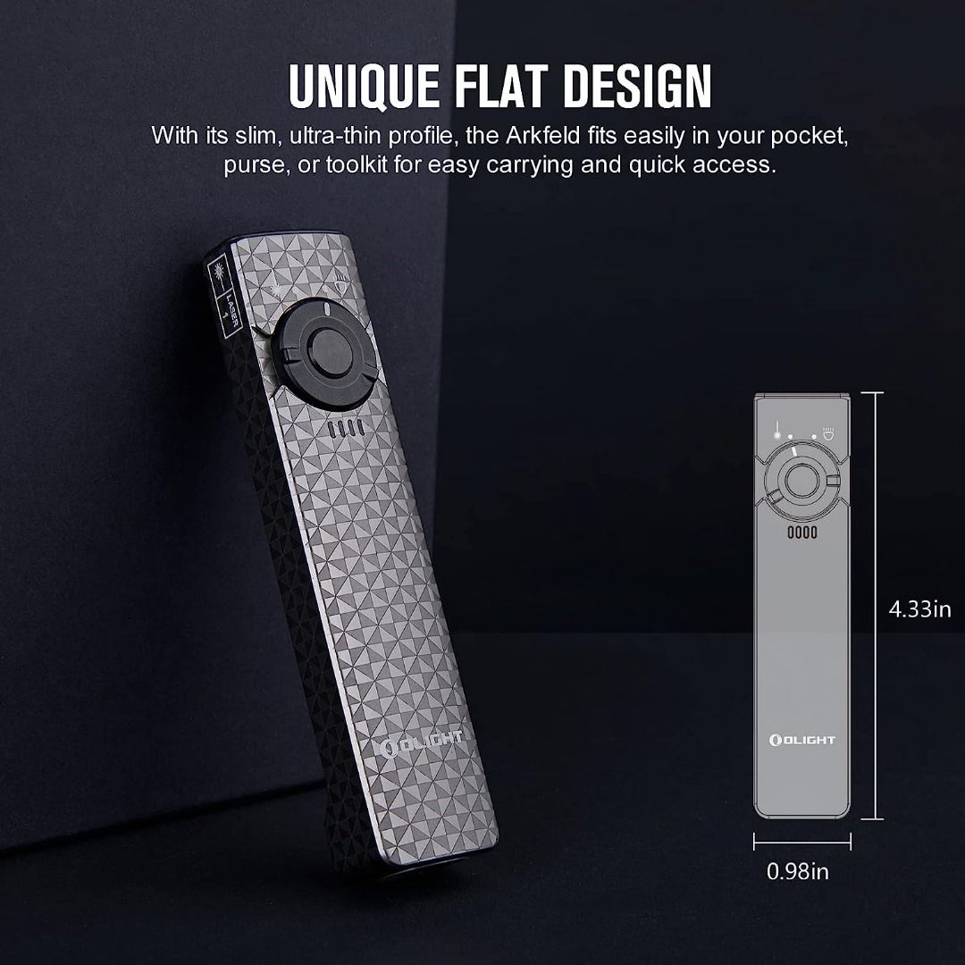 (Limited Edition) Olight Arkfeld Pinwheel EDC Flashlight with Green Beam