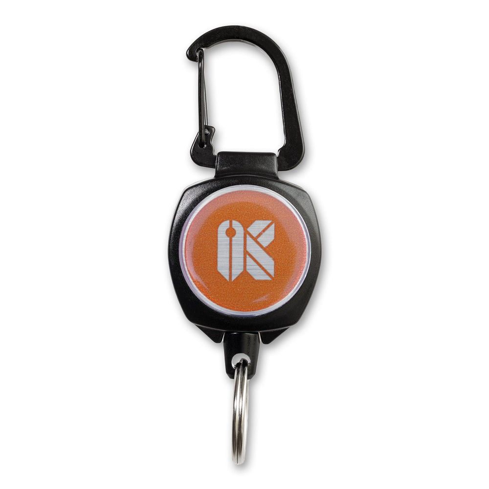 Keyport US Retractable Mini-Reel with Retractable Orange Kevlar Cord