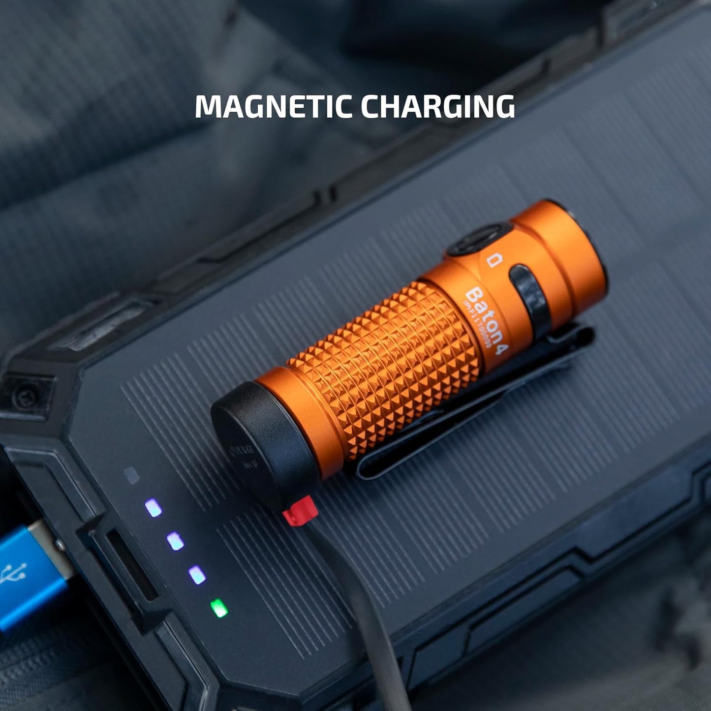 Olight Baton 4 Orange Compact EDC Flashlight