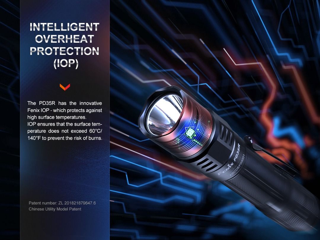 Fenix PD35R USB-C Rechargeable Tactical Flashlight