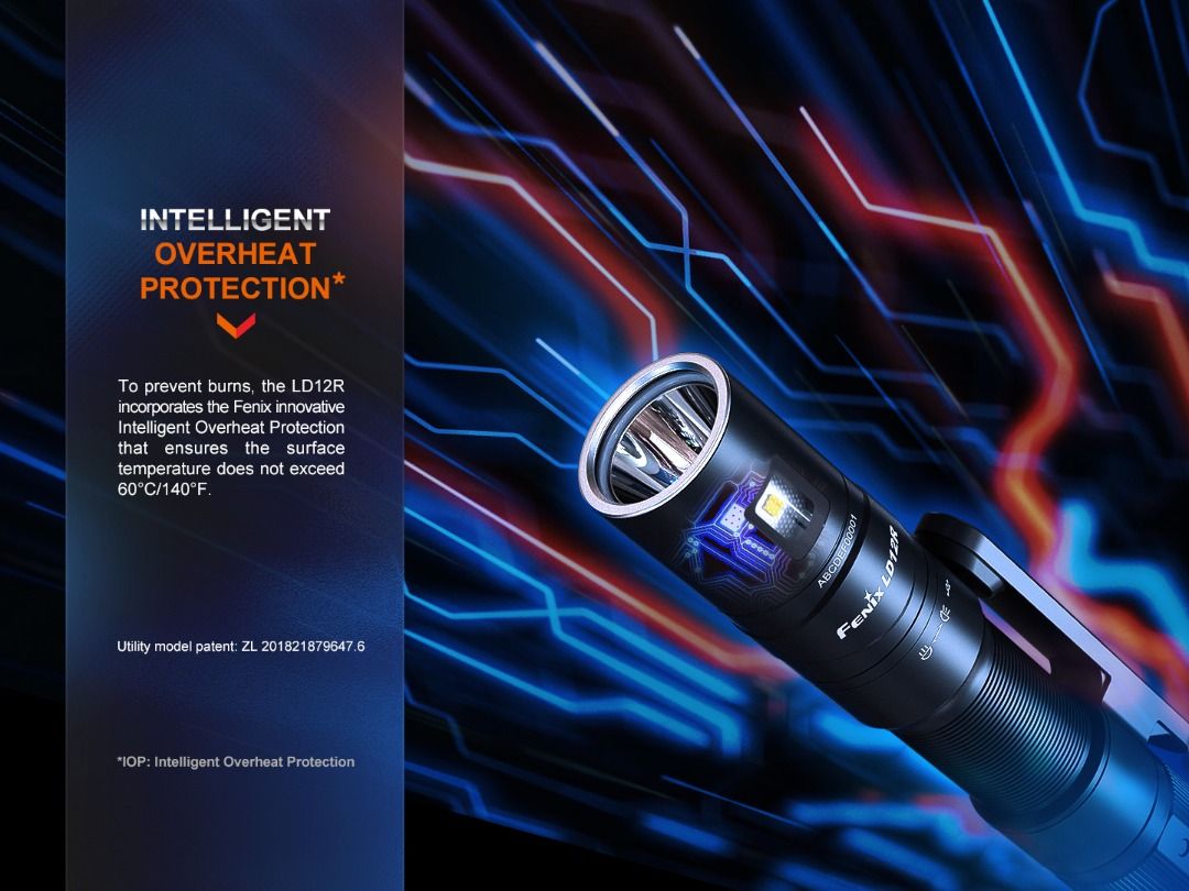 Fenix LD12R Dual Light Sources USB-C Rechargeable Compact Flashlight