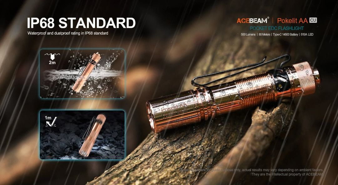 Acebeam Pokelite AA Copper EDC Flashlight