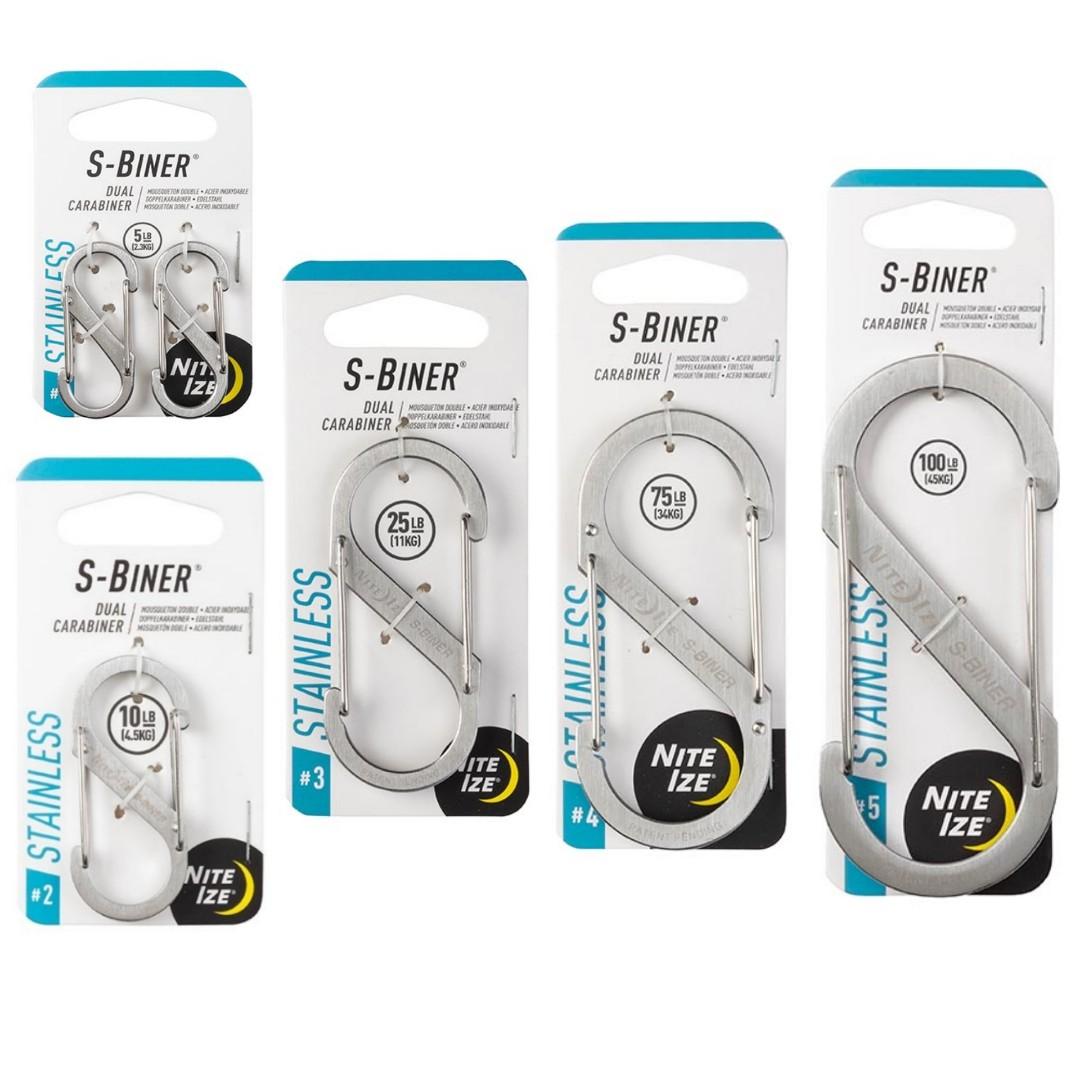 Nite Ize S-Biner Dual Carabiner in Silver