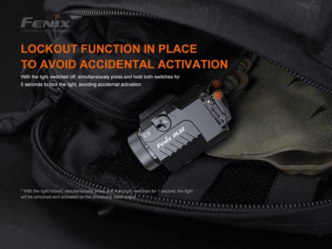Fenix GL22 Red Laser Tactical Flashlight