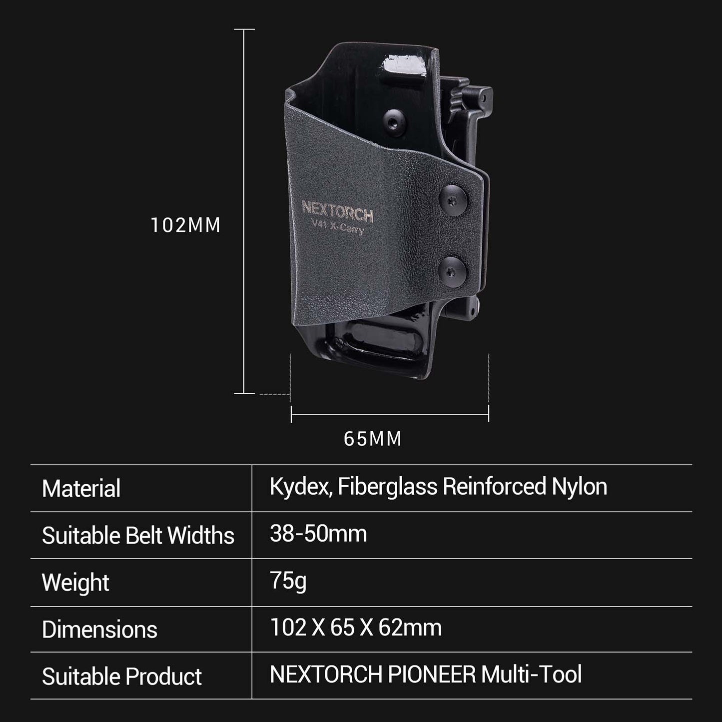 Nextorch V41 X-Carry Quick Draw Holster For Nextorch Pioneer Multi-Tool