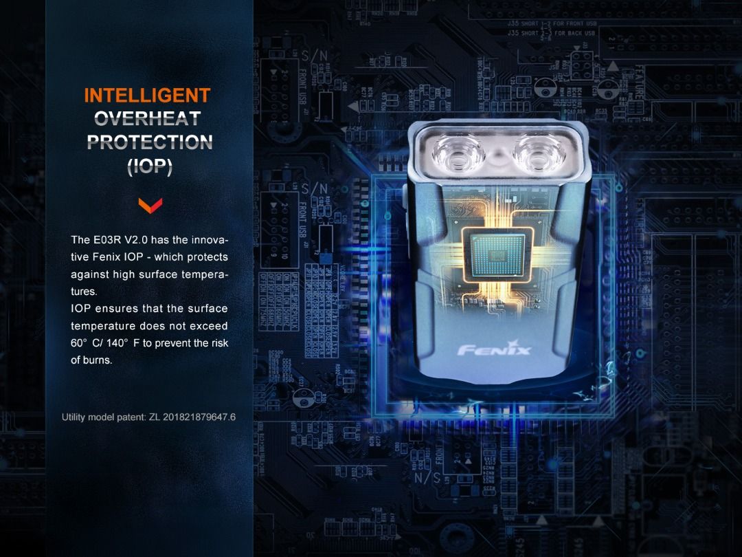 (Limited Edition) Fenix E03R V2.0 Nebula / Rose Red Keychain Flashlight