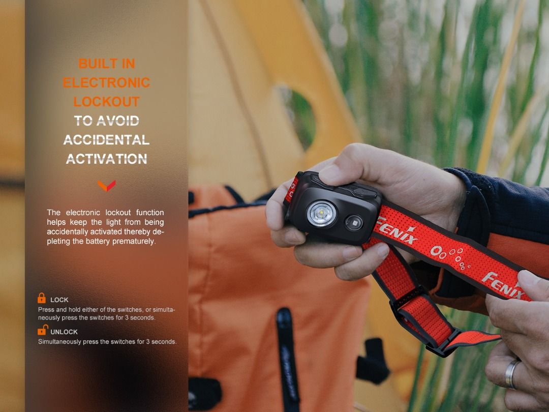 Fenix HL16 Lightweight Headlamp For Trail Running, Hiking, Camping, Fishing & Etc