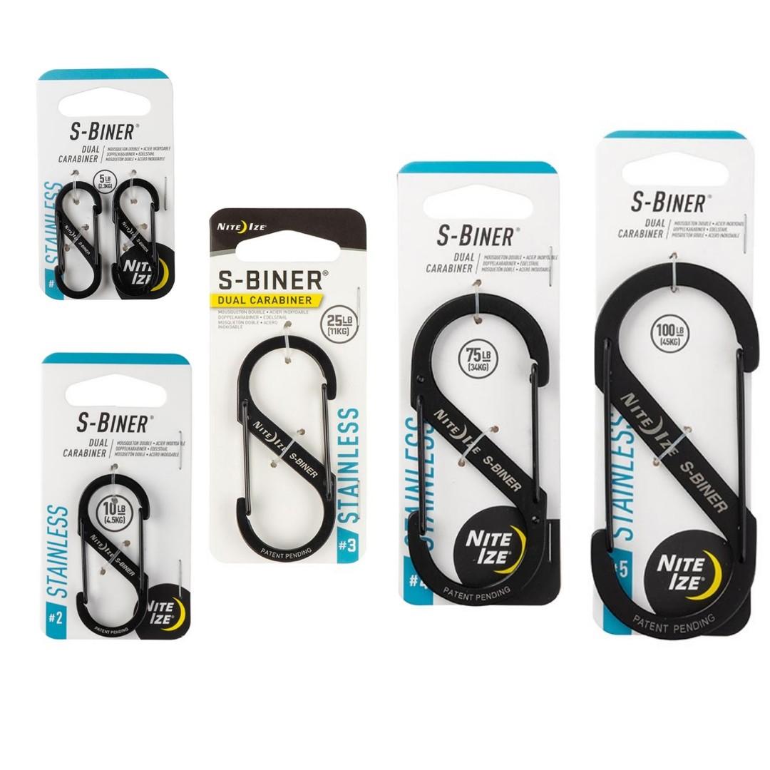 Nite Ize S-Biner Dual Carabiner in Silver