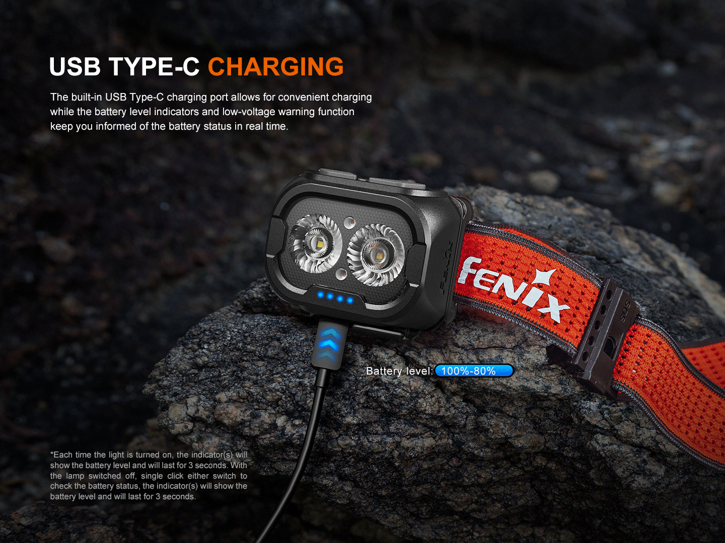 Fenix HL18R-T V2 Triple Light Sources Lightweight Headlamp with Whistle