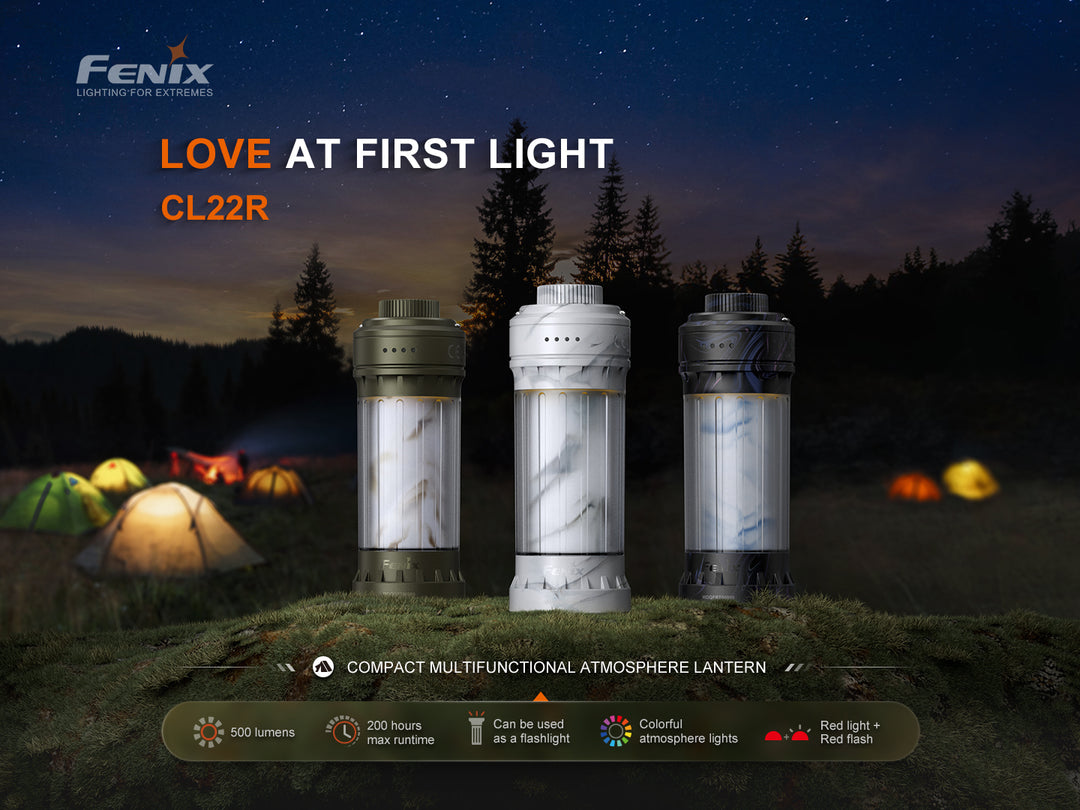 Fenix CL22R 500 Lumens Compact Multi-Functional Atmosphere Camping Lantern