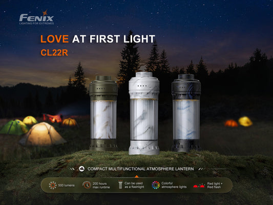 Fenix CL22R 500 Lumens Compact Multi-Functional Atmosphere Camping Lantern