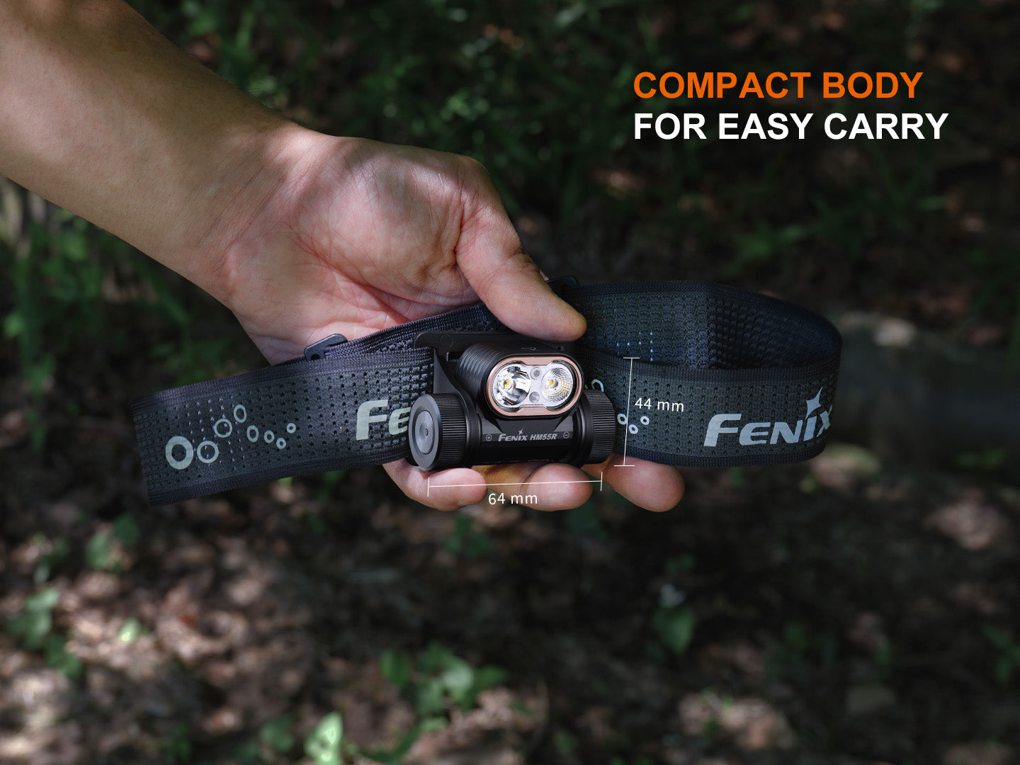 Fenix HM55R Triple Light Sources Lightweight Headlamp