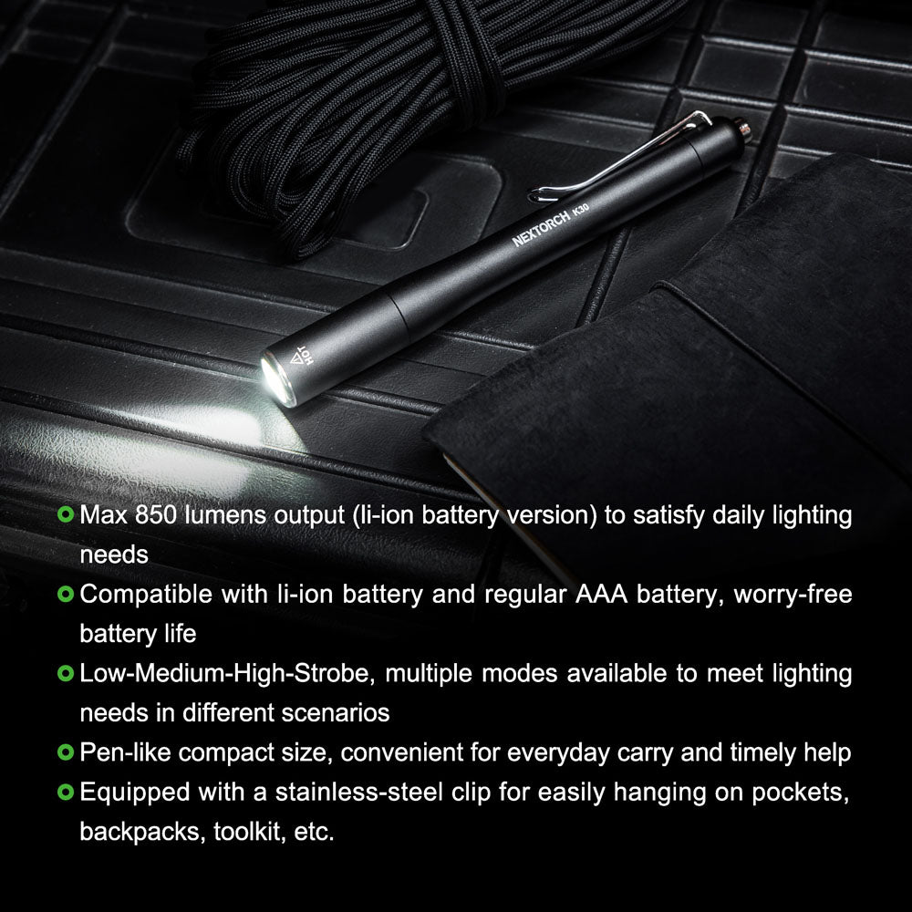 Nextorch K30 850 Lumens Penlight