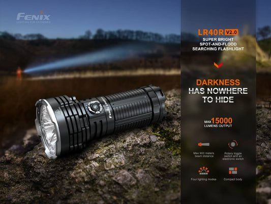 Fenix LR40R V2 High Power Flashlight_15,000 Lumens_900 Meters Throw
