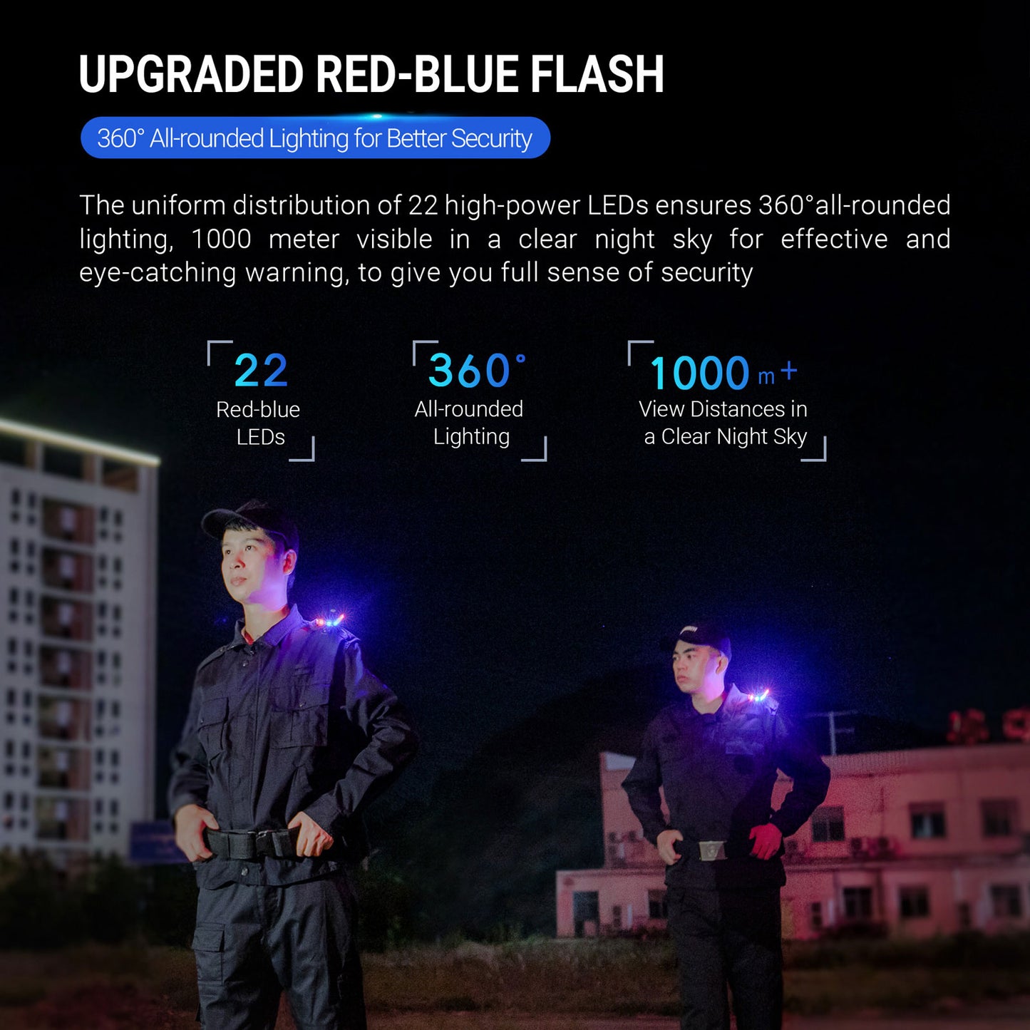 Nextorch UT21 Blue & Red Signal Light with White Light