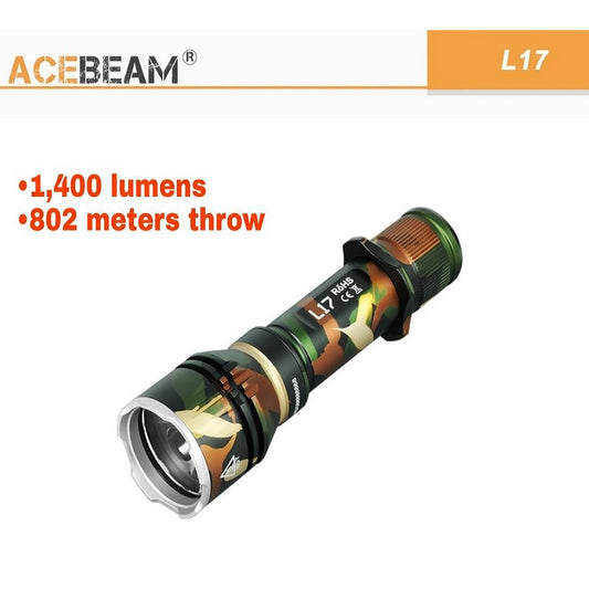 Acebeam L17 Camo Compact Long Throw LED Flashlight (Limited Edition)