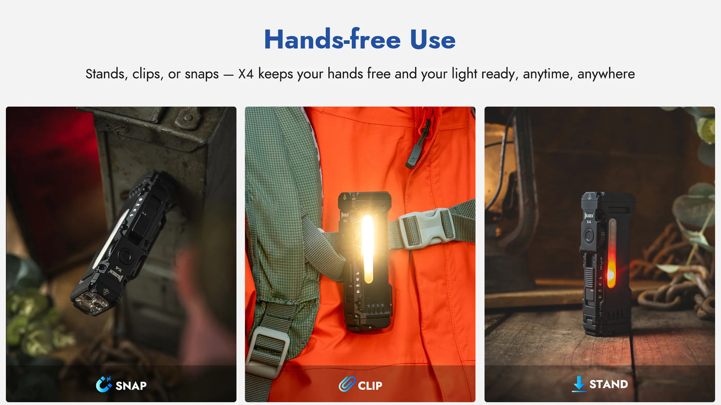 Wuben X4 Compact Multi-Function Flashlight