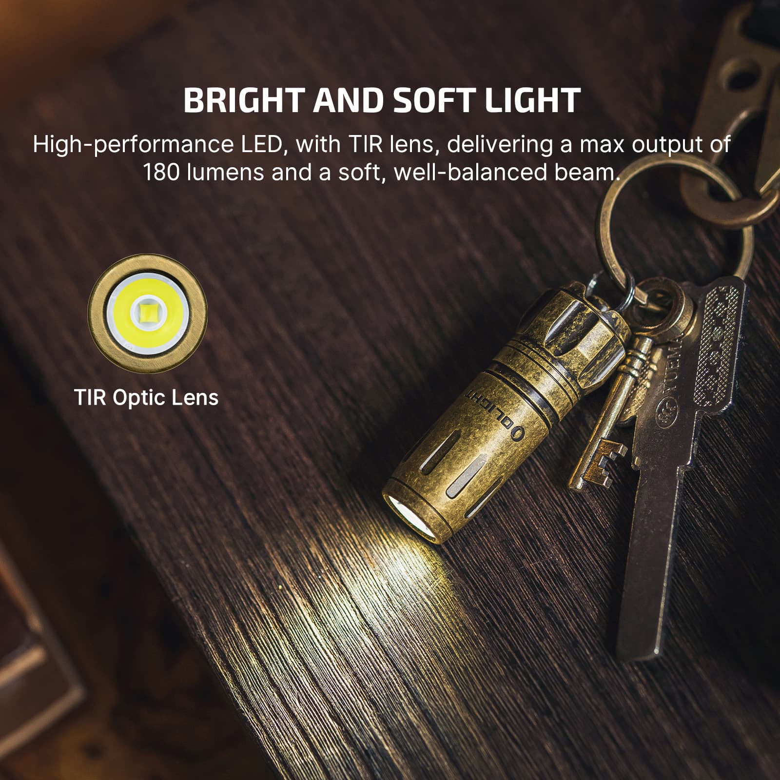 (Limited Edition) Olight i18 Brass Keychain Flashlight