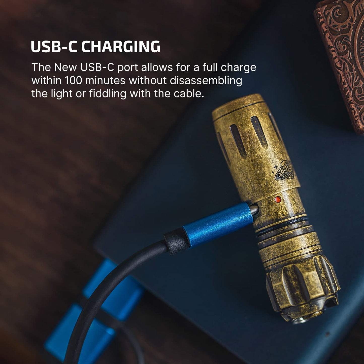 (Limited Edition) Olight i18 Brass Keychain Flashlight