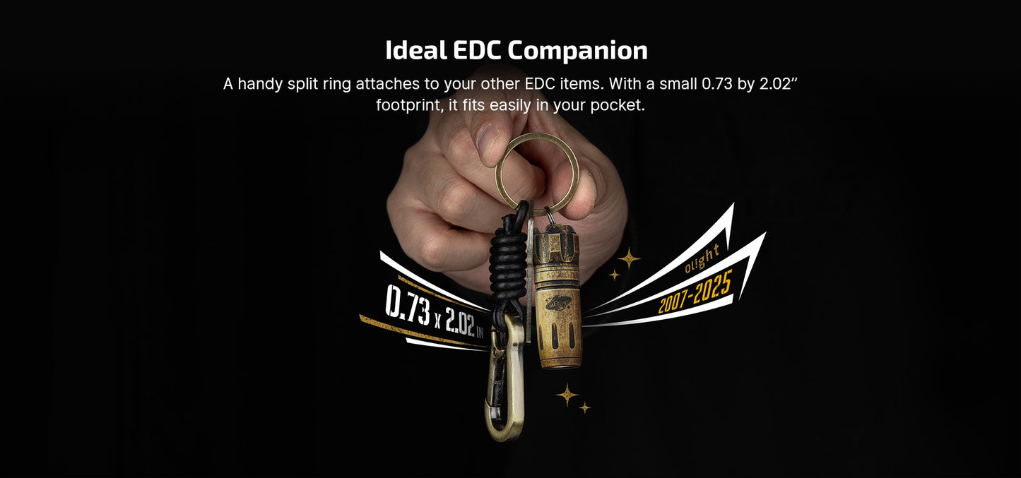 (Limited Edition) Olight i18 Brass Keychain Flashlight