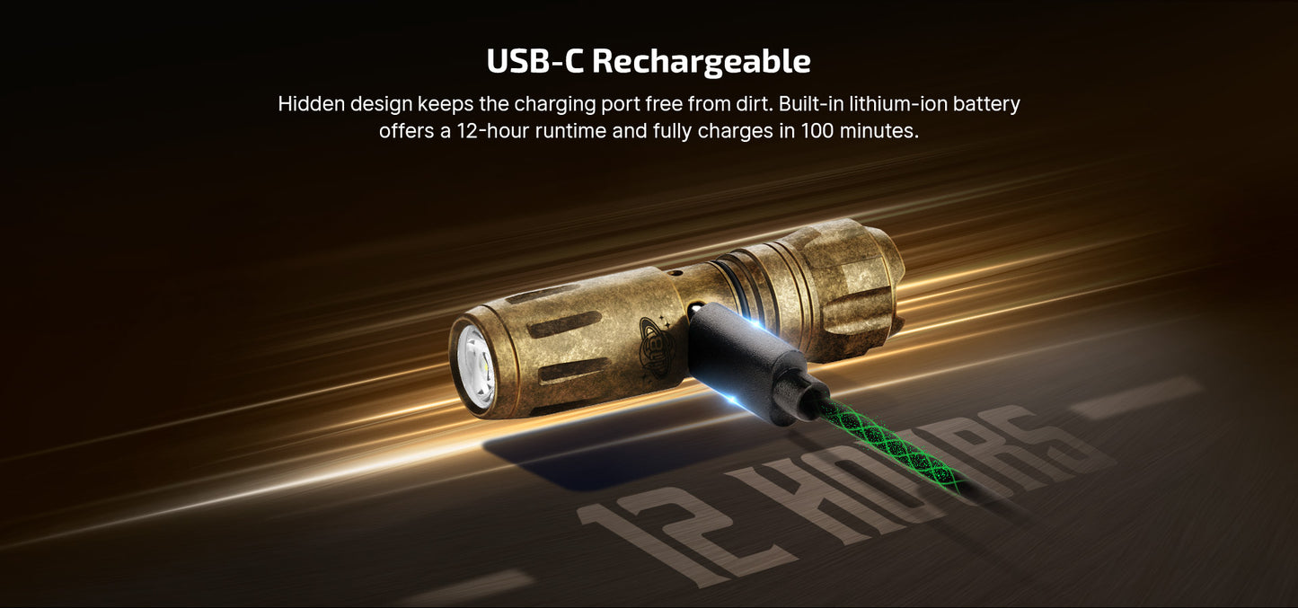 (Limited Edition) Olight i18 Brass Keychain Flashlight