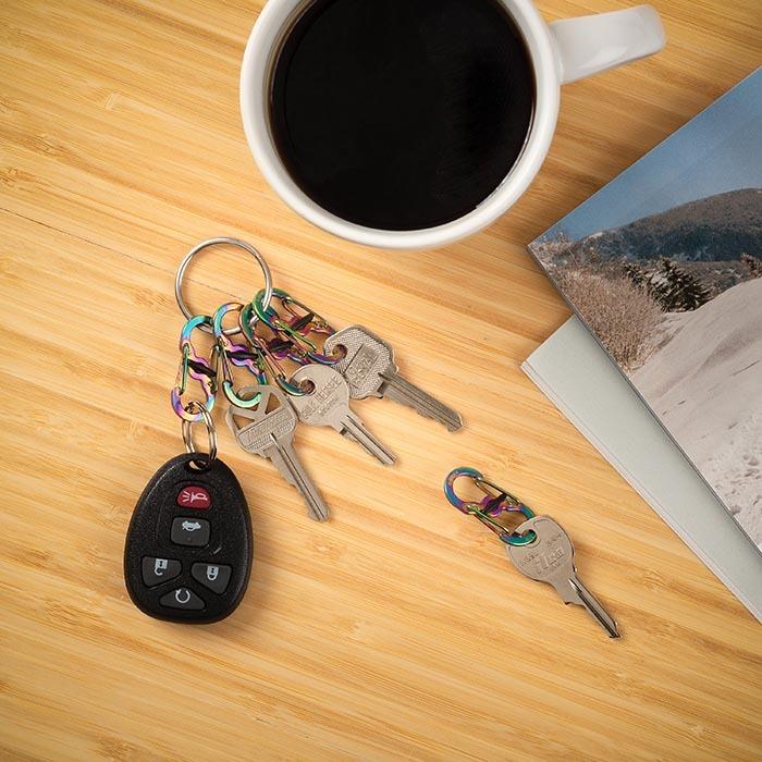 Nite Ize Keyring Locker S-Biner Stainless Steel in Spectrum