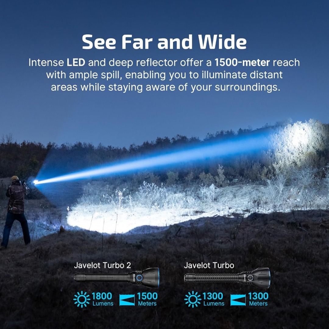 Olight Javelot Turbo 2 Long Throw Flashlight