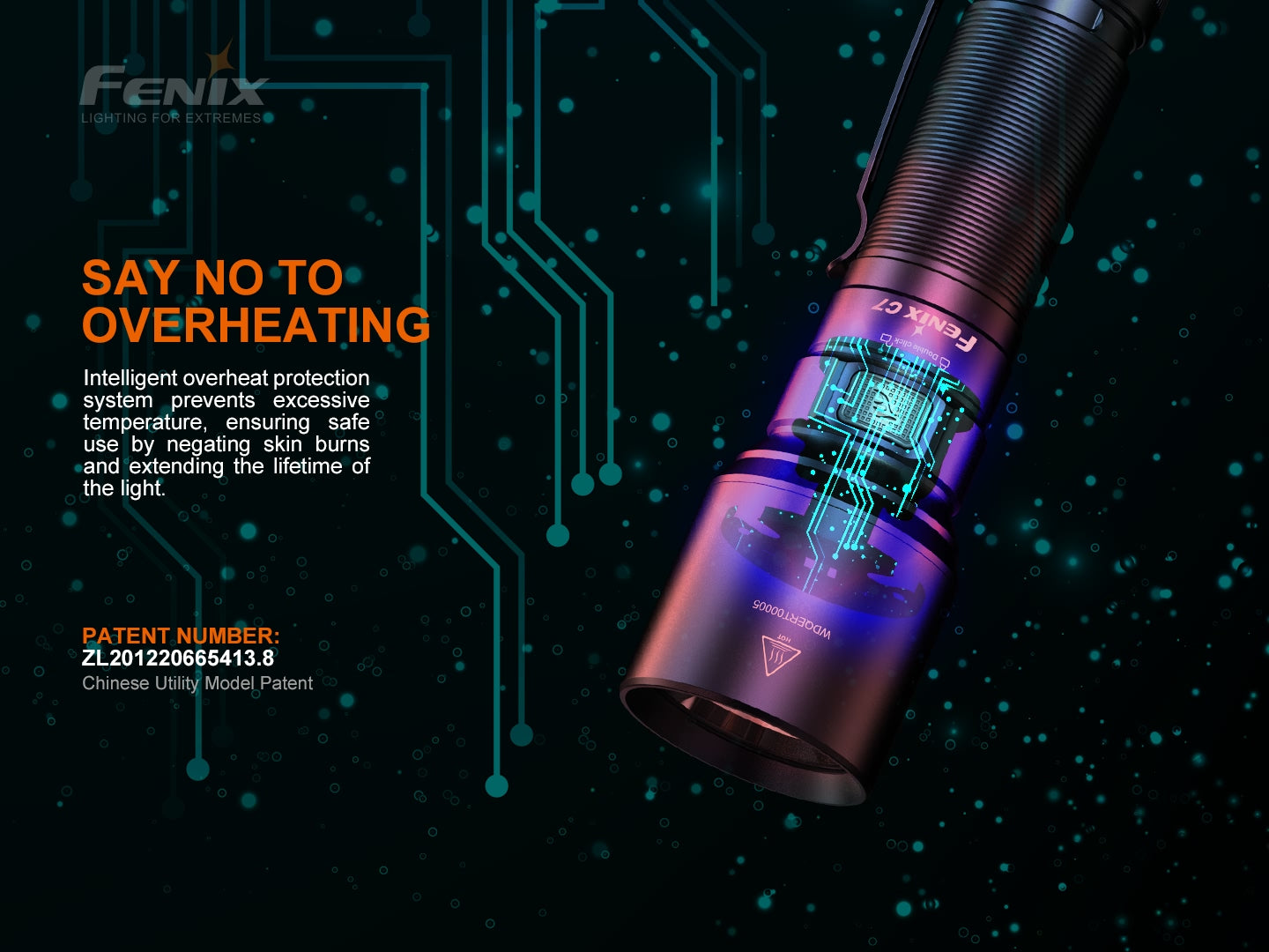 Fenix C7 High Performance Rechargeable Flashlight - 3000 Lumens