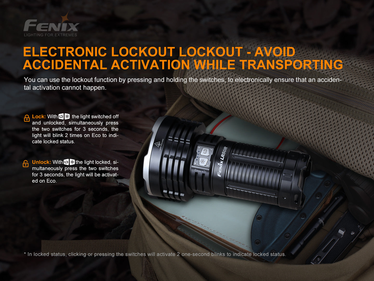 Fenix LR50R High Power Flashlight