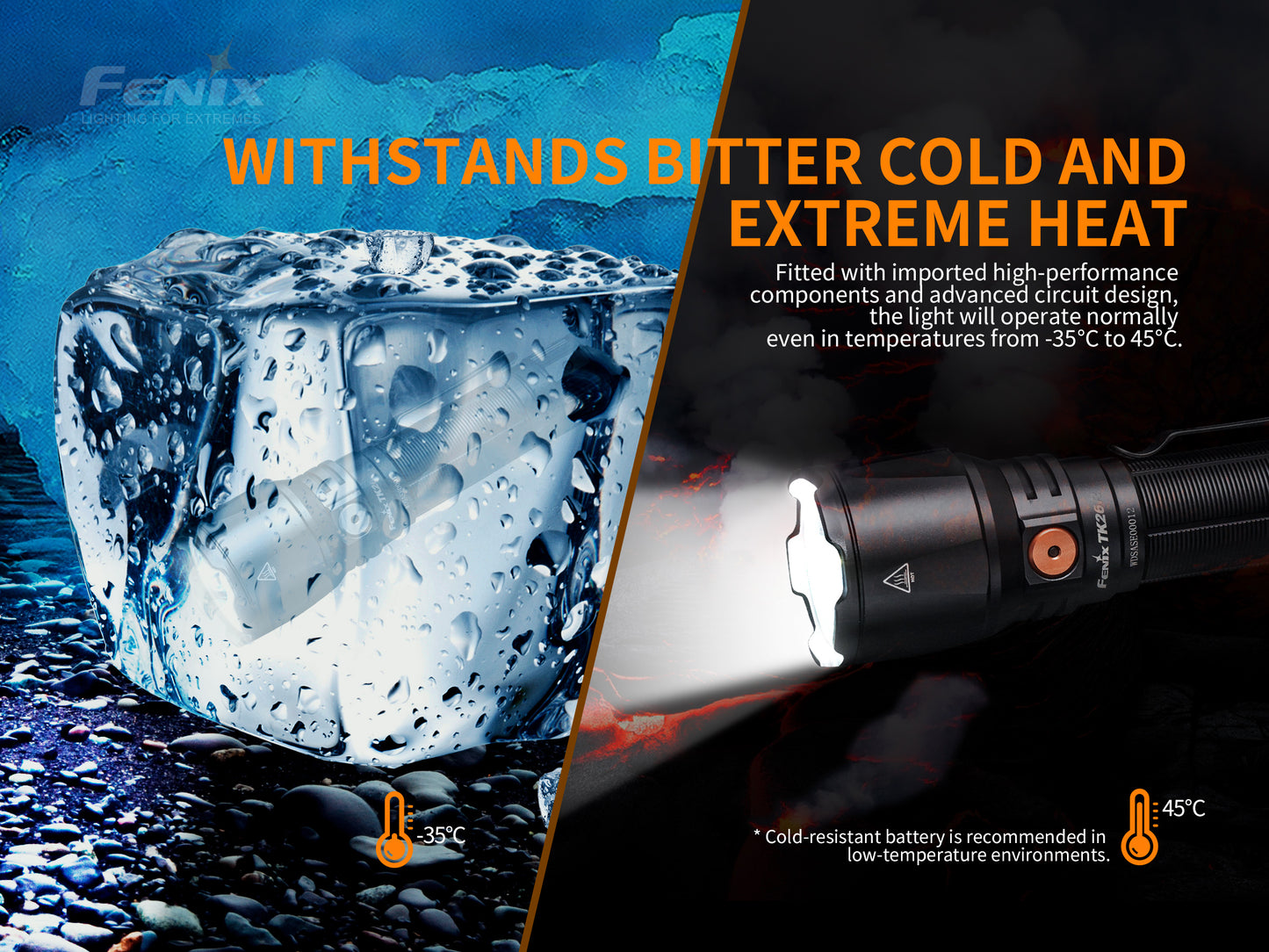 Fenix TK26R Triple Colored Flashlight