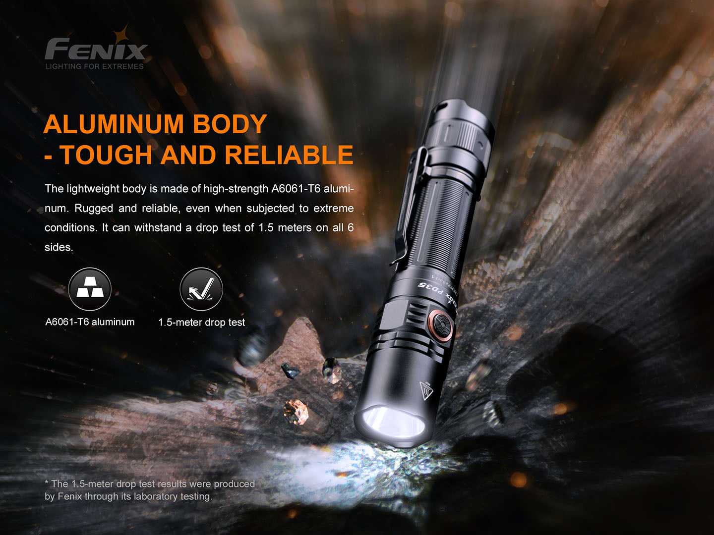 Fenix PD35 V3 Tactical Flashlight 1700 Lumens