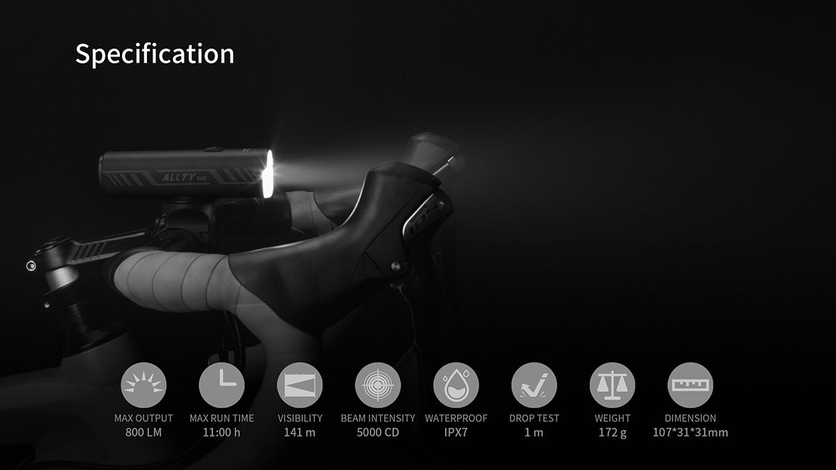 Magicshine Allty 800 Compact Rechargeable Bike Front Light