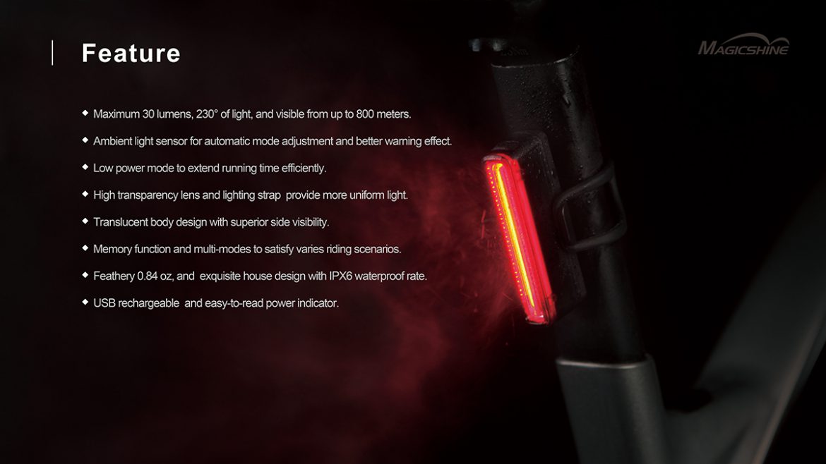 Magicshine SEEMEE 30 Bicycle Rear Light in Red & Front Warning Light in White (Twin Pack)