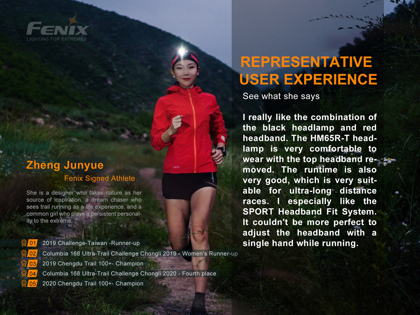 Fenix HM65R-T Lightweight Magnesium Trail Running Headlamp