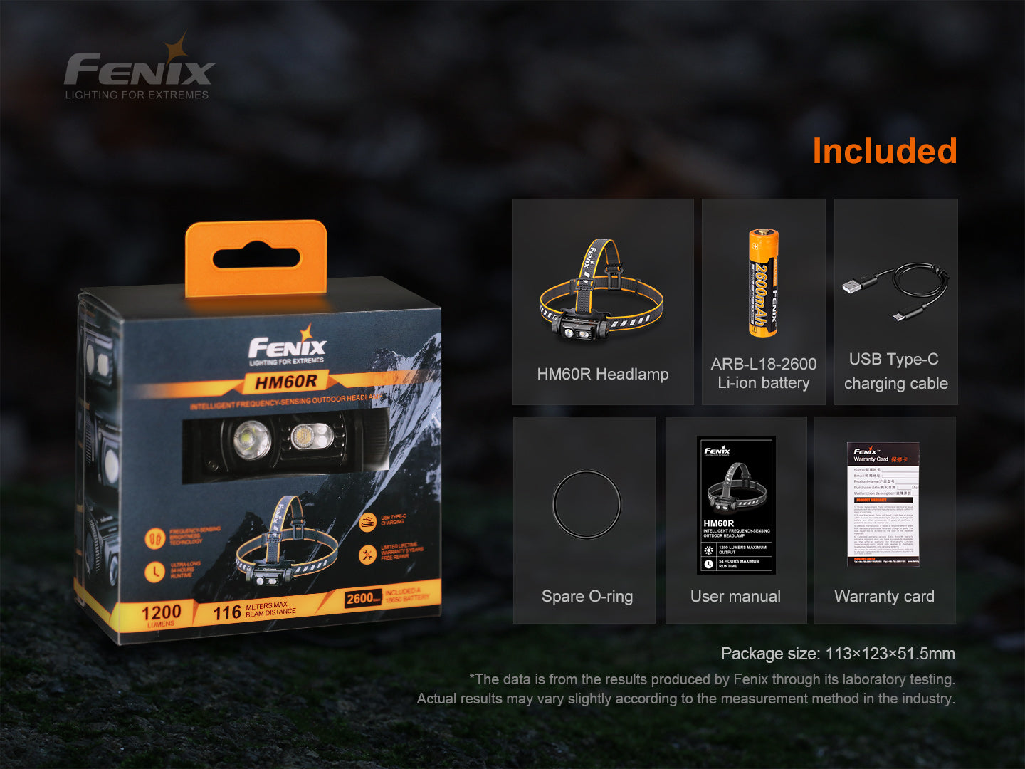 Fenix HM60R Intelligent Frequency-Sensing Outdoor Headlamp