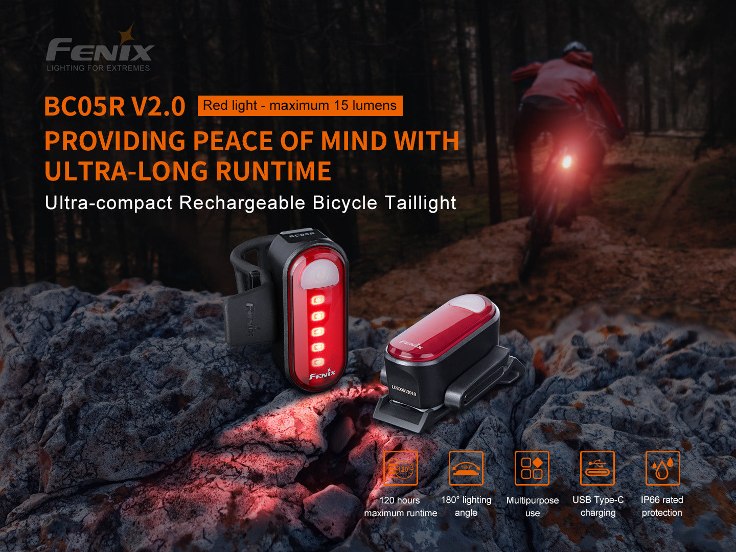 Fenix BC05R V2 Bicycle Rear Light