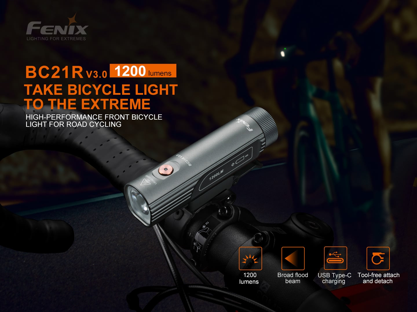 Fenix BC21R V3 Bicycle Front Light