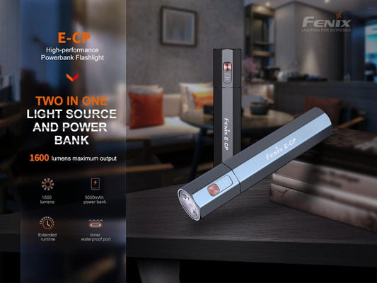 Fenix E-CP 1600 Lumens Power Bank Flashlight