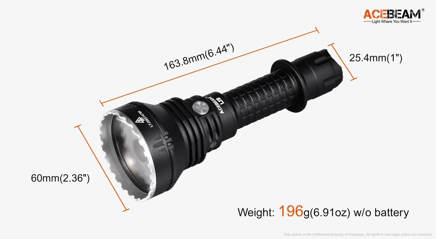Acebeam L19 Camo Long Throw Flashlight - Limited Edition