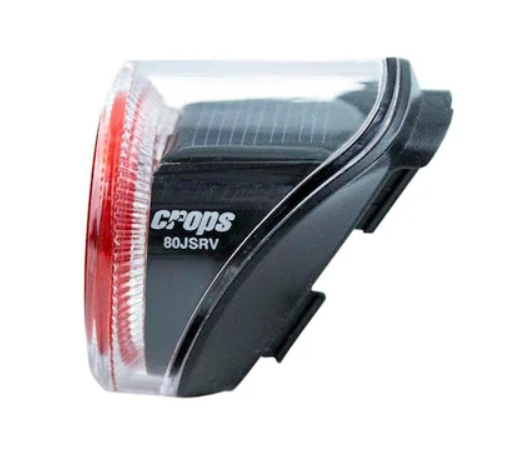 Crops Japan Rear Reflector With Solar Powered Night Blinker For Bike Mudguard & Seat Stay