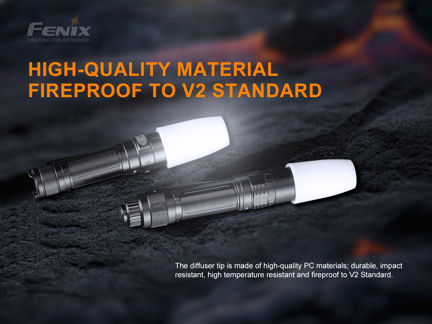 Fenix AOD-S V2 White Diffuser Tip For Flashlight