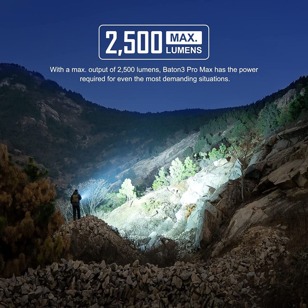 Olight Baton 3 Pro Max Everyday Carry Flashlight_2500 Lumens