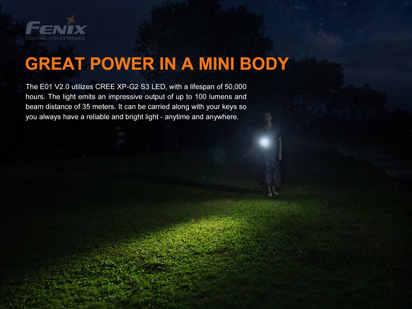 Fenix E01 V2.0 Keychain Flashlight