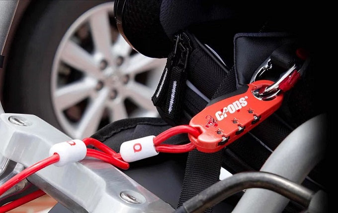 Crops Japan Cable Lock For Bike Helmet - To Prevent Theft Of Helmet