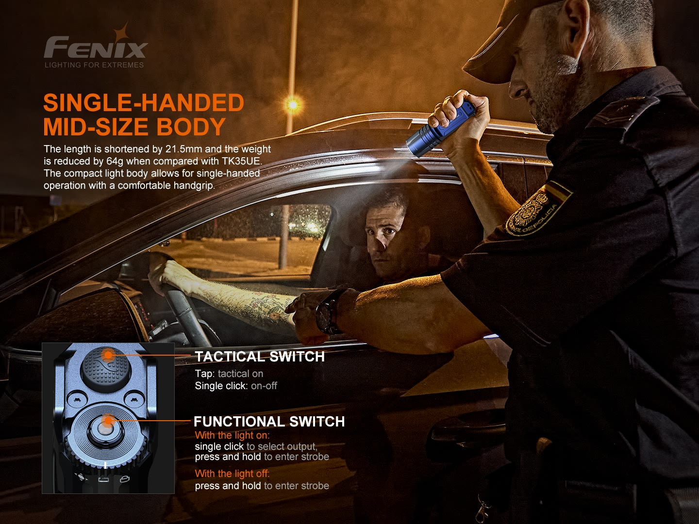 Fenix TK35UE V2.0 High Performance Flashlight 5000 Lumens