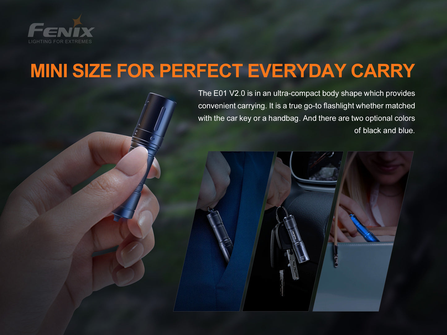 Fenix E01 V2.0 Keychain Flashlight