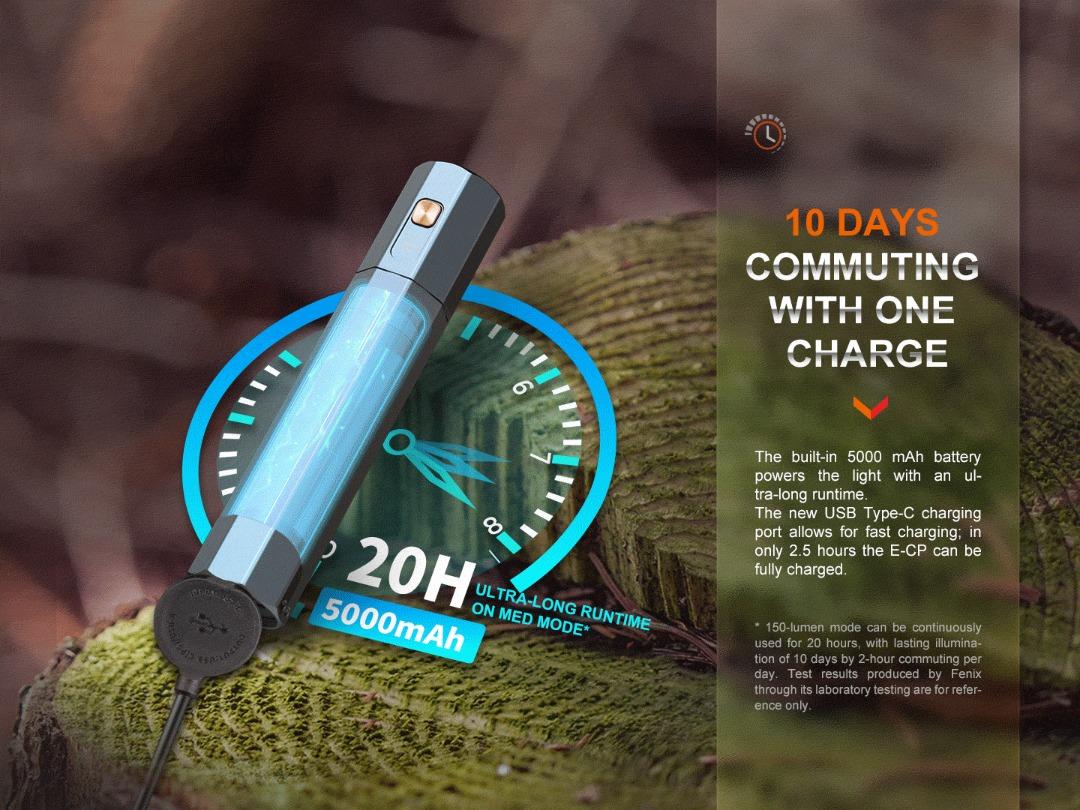Fenix E-CP 1600 Lumens Power Bank Flashlight