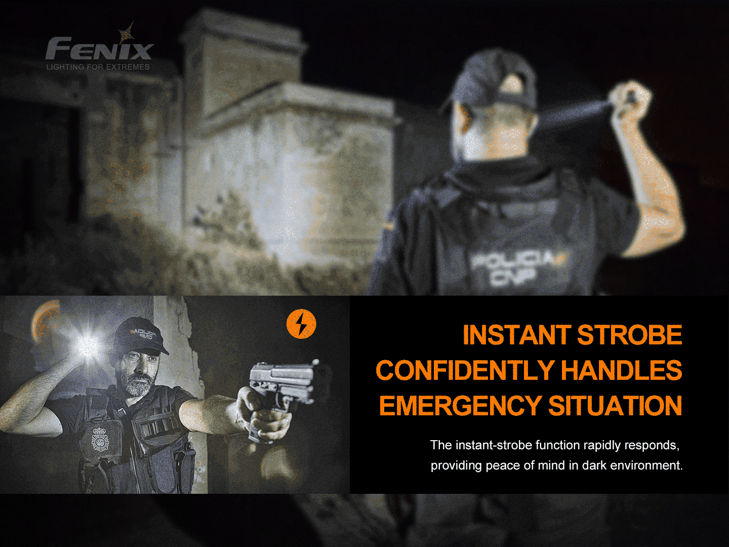 Fenix PD32 V2 Compact Rechargeable Flashlight - 1200 Lumens - 395 Meters