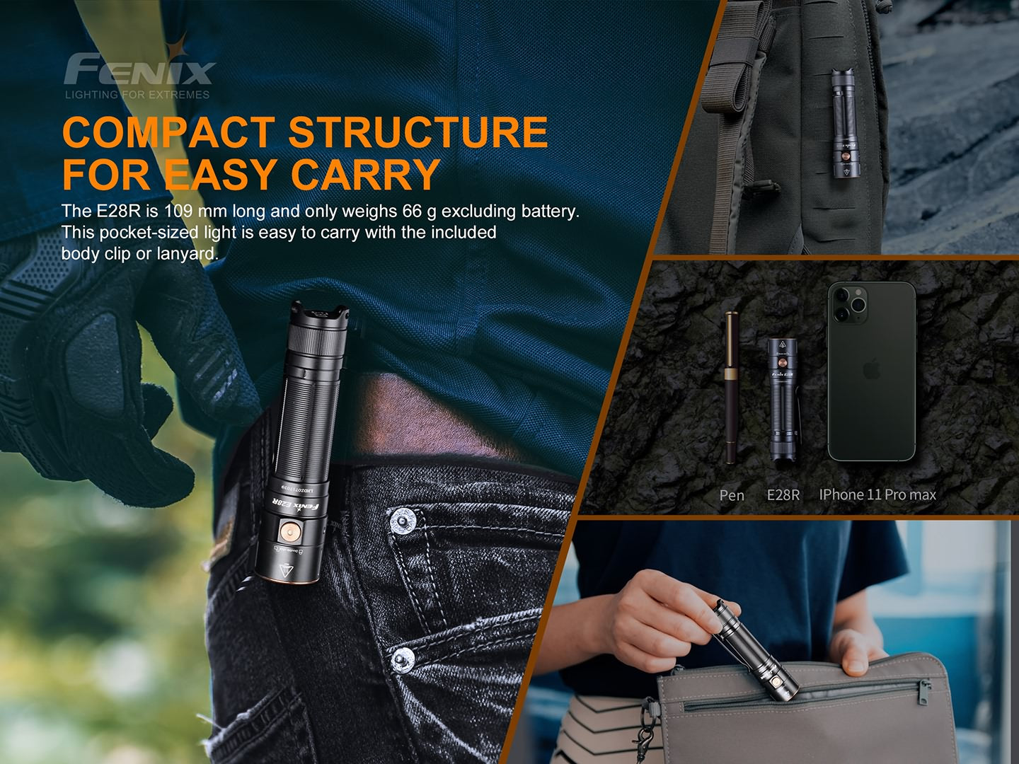 Fenix E28R Rechargeable LED Flashlight