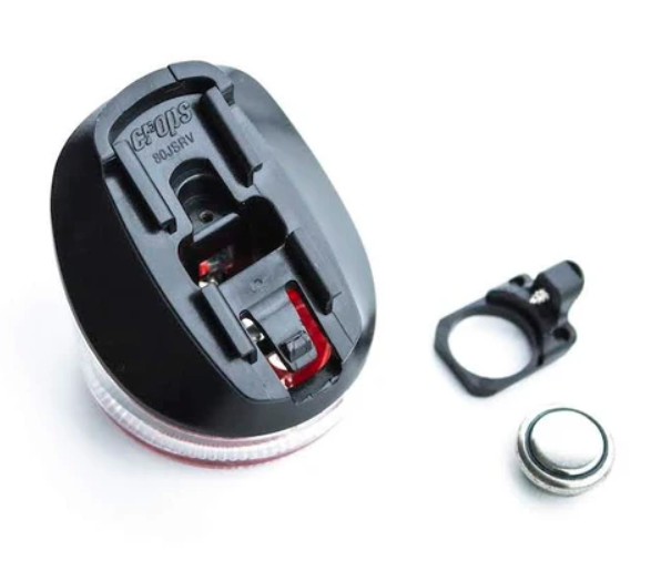 Crops Japan Rear Reflector With Solar Powered Night Blinker For Bike Mudguard & Seat Stay